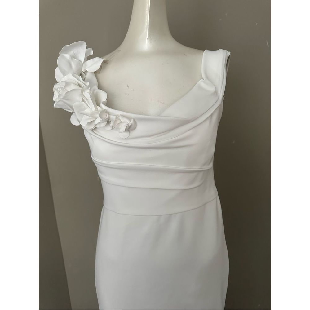 Marchesa Off-Shoulder White Dress SIZE 6 - Picture 6 of 12